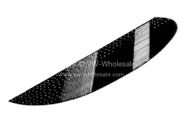 Rear shelf cover behind rear seat foam backed White perforated vinyl all hard top Ghia - OEM PART NO: 143987405VWH