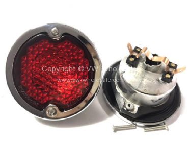 German quality complete rear light units with red lens & Hella logo - OEM PART NO: 211945237GPAIR