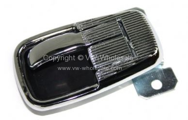 German quality complete chrome internal door release handle & surround Left 68-72 - OEM PART NO: 411837071KIT