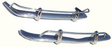 Complete USA spec bumpers front & back in Stainless Steel Ghia 67-69 - OEM PART NO: 143798102