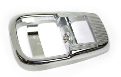 German quality chrome internal door release surround Bus 68-72 Ghis 71-74 Beetle 72-73 - OEM PART NO: 411837097CH