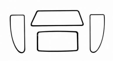Cal look window seal kit for notchback Type 3 61-73 - OEM PART NO: 311845050C