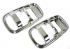 German quality chrome internal door release surrounds - OEM PART NO: 411837097CH
