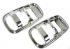 German quality chrome internal door release surrounds Bus 68-72 Ghis 71-74 Beetle 72-73 - OEM PART NO: 411837097CH