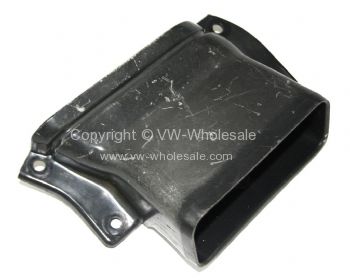 Genuine VW plastic fresh air duct to under dash heater box Left Used 68-79 - OEM PART NO: 221259219A