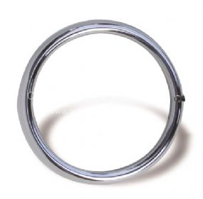 German quality chrome finished stainless steel headlamp rim single hole - OEM PART NO: 113941175SS