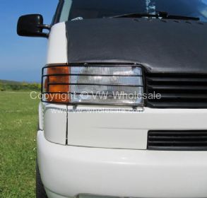 Headl lamp light guards to fit Bus T4 Short Nose finished in black - OEM PART NO: 701941034