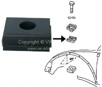 German quality body pad upper body to front axle - OEM PART NO: 111899123A