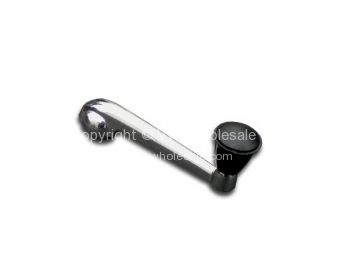 Window winder handle with black knob Beetle & Ghia - OEM PART NO: 111837581B