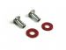 German quality 1/4 light top rivets and fibre washers