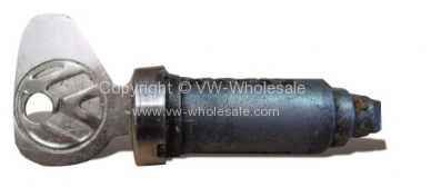Genuine VW door lock barrel and key T1 8/67-79 Ghia 7/67-7/74 - OEM PART NO: 