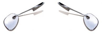 Chrome Swan Neck Albert mirrors Beetle - OEM PART NO: ZVW857200