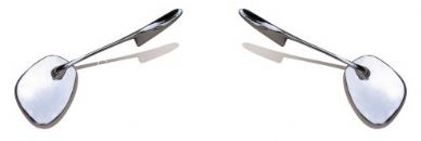 Chrome Swan Neck Albert mirrors Beetle - OEM PART NO: ZVW857200
