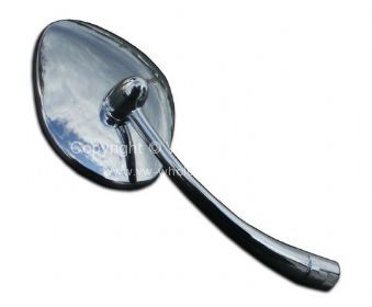 Chrome hinge mount oval door mirrorr Left - OEM PART NO: 113857513A