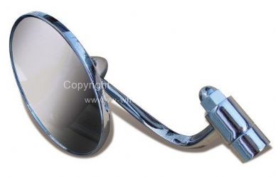 Chrome 101 style hinge mount door mirror short arm Left - OEM PART NO: 111857513A