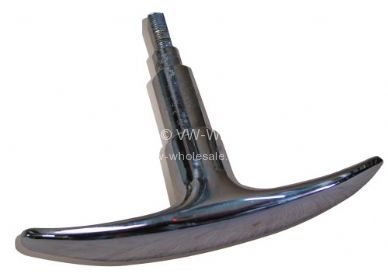 Genuine VW chrome T handle non locking Used beetle 52-7/64 - OEM PART NO: 113827565