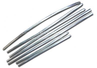 Polished stainless 7 piece Deluxe trim set for body Beetle Not 1303/1302 - OEM PART NO: 113898111ESS