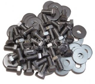 Stainless steel wing bolt and washer fitting kit for 1 wing - OEM PART NO: 111898051SS