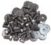 Stainless steel wing bolt and washer fitting kit for 1 wing