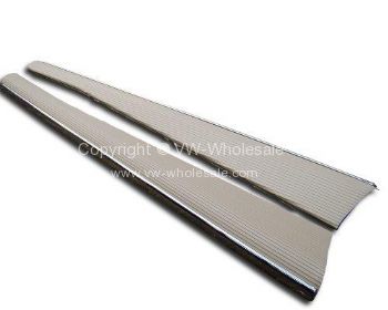 German quality running boards with beige mats fixings &  30mm Stainless trims - OEM PART NO: 111821507ATN