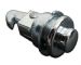 Chrome glove box door release button