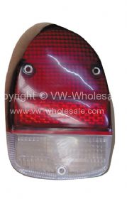 Tombstone rear light lens red and clear - OEM PART NO: 111945241J