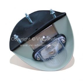 Complete popes nose number plate light unit Beetle - OEM PART NO: 111943111B