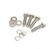 Stainless steel bumper iron to body fitting kit for both bumper irons 52-8/67