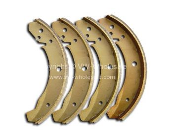 Rear brake shoe set 30mm wide Beetle or Ghia - OEM PART NO: 131698537C