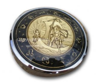 St Christopher horn button for banjo steering wheel - OEM PART NO: AC400124GB