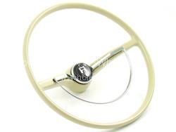 OEM Style steering wheel in Ivory inc horn button 64-71 - OEM PART NO: 311498651D