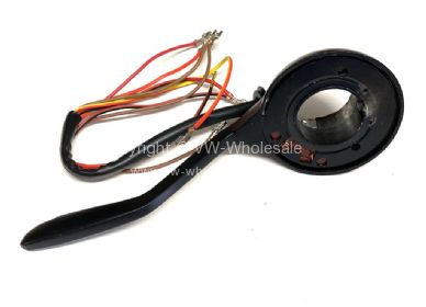 Indicator arm complete with headlamp flasher built in Black - OEM PART NO: 141953517FBK