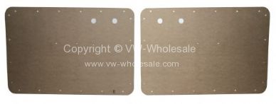 German quality door cards made from oil tempered hardboard Beetle 60-65 &  1967 - OEM PART NO: 