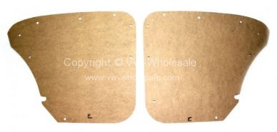 German quality rear internal 1/4 panels made from oil tempered hardboard 60-67 - OEM PART NO: 