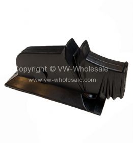 German quality hand brake boot in black deluxe Beetle  -7/55 - OEM PART NO: 