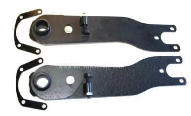 Adjustable rear spring plates with 1 inch dogleg Beetle & Ghia 59- - OEM PART NO: 