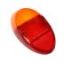 German quality light lens Hella marked orange and red Beetle