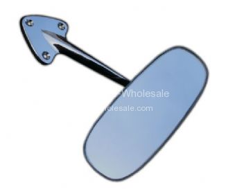 Chrome rear view mirror 3 hole fixing LHD Beetle - OEM PART NO: 113857511P