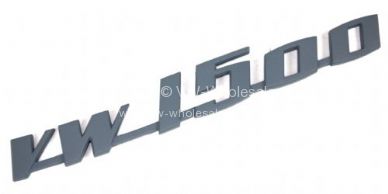 Genuine VW 1500 script in primer without fixing pins - OEM PART NO: 113853687C
