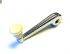 German quality ribbed window winder handle with ivory knob Beetle, Ghia, Porsche - OEM PART NO: 113837581