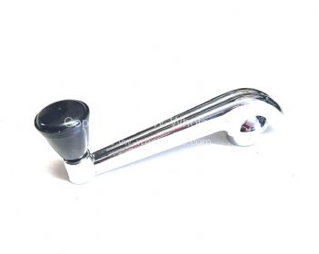 German quality ribbed window winder handle with black knob Beetle, Ghia, Porsche - OEM PART NO: 113837581B