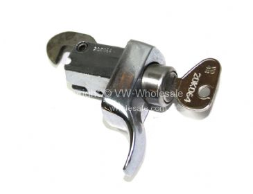 Genuine VW chrome engine lid handle locking single hole Used 8/71-79 - OEM PART NO: 113827503HU