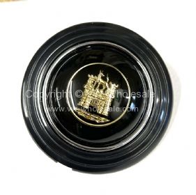 German quality early deluxe horn button black - OEM PART NO: 