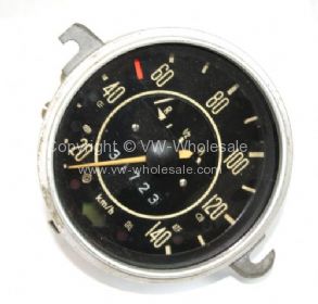 Genuine VW speedometer Used Mid 70s with fuel guage 140 km/h Used - OEM PART NO: 