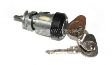 Genuine VW ignition barrel and 2 M code keys Used 8/70-79 - OEM PART NO: 113905853