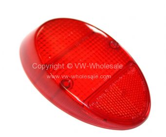 German quality light lens Hella marked all red Beetle - OEM PART NO: 111945241D