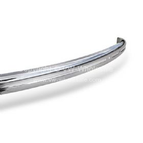 German quality grooved rear bumper in Original chrome Beetle -9/52 - OEM PART NO: 113707311