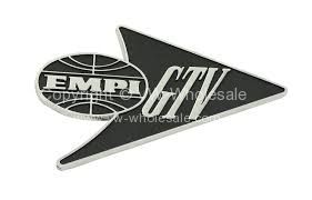 Empi GTV die cast logo - OEM PART NO: 