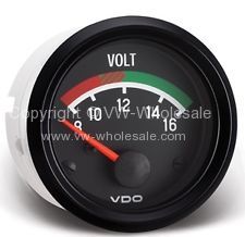 VDO voltmeter gauge 8-16 Volts - OEM PART NO: 321919531A