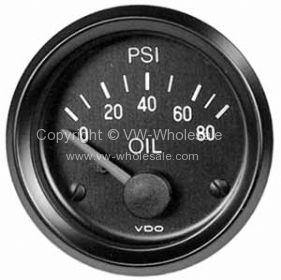 VDO oil pressure gauge 0-80 psi  - OEM PART NO: 
